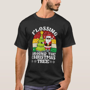 T-shirt Noël Floss Noël Flossant Autour Du Noël
