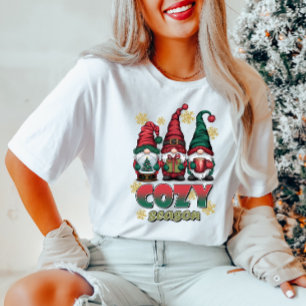 T-shirt Noël Gnomes Cosy