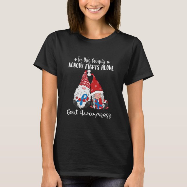 T-shirt Noël Gnomes Gout Sensibilisation drôle (Devant)
