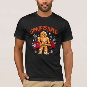 T-shirt Noël Gym Gingerbread Drôle de séance de sport Vaca