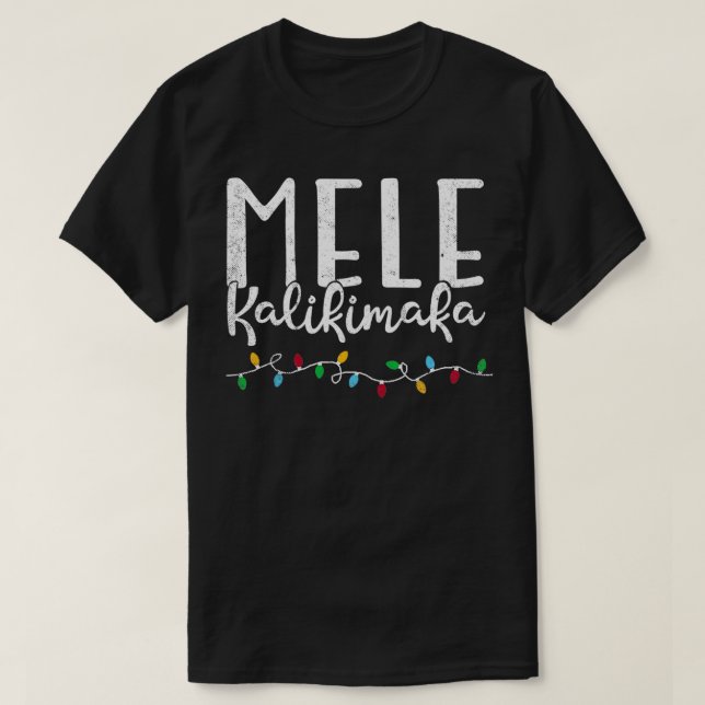 T-shirt Noël hawaïen Mele Kalikimaka Hawaii Christm (Design devant)