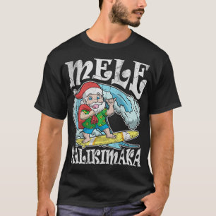 T-shirt Noël hawaïen Mele Kalikimaka Santa Claus Haw
