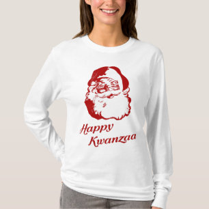 T-shirt Noël heureux le père noël de Kwanzaa