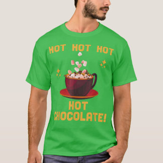 T-shirt Noël Hiver Chocolat chaud Chocolat chaud Hommes Fe