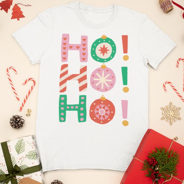 T-shirt Noël Ho Ho Ho Ho Retro (Créateur téléchargé)