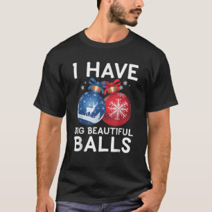 T-shirt Noël Hommes Tee - shirts amusants J'ai Big Beautit