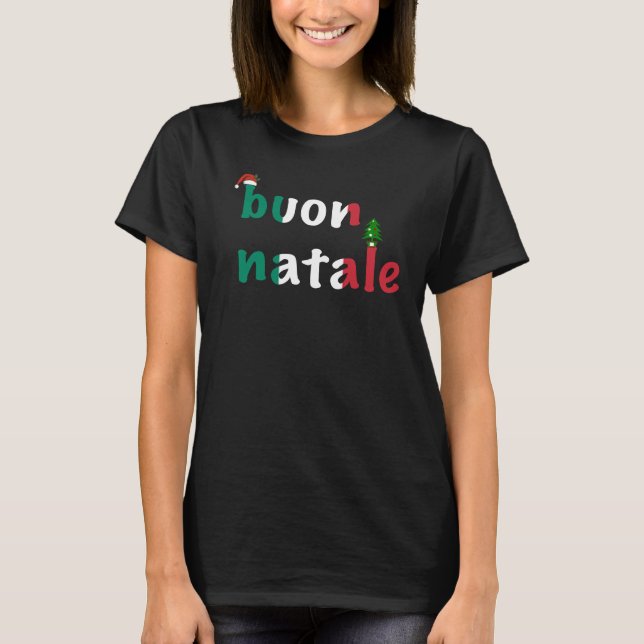 T-shirt Noël italien Buon Natale (Devant)