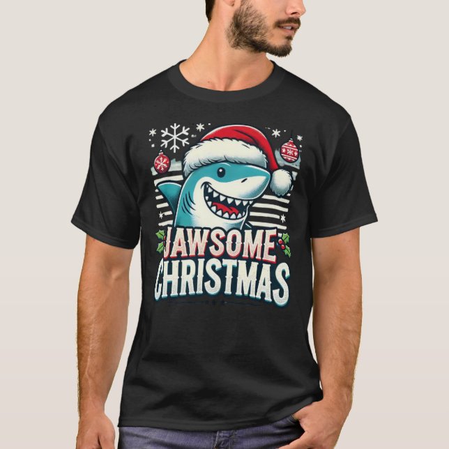 T-shirt noël jawsome (Devant)