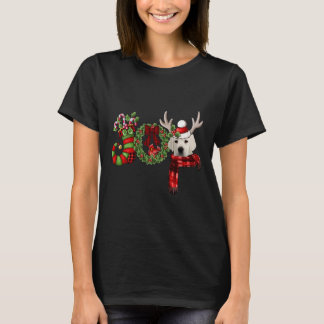 T-shirt Noël Joy Nwarf Stocking Reindeer White Labrad