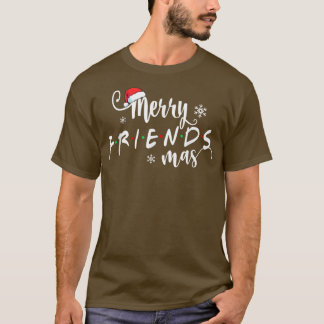 T-shirt Noël Joyeux amis Santa Hat Correspondant Fami