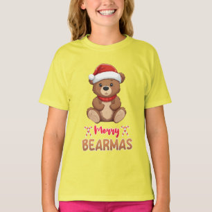 T-shirt Noël Joyeux Bearmas Joli animal de compagnie Lover
