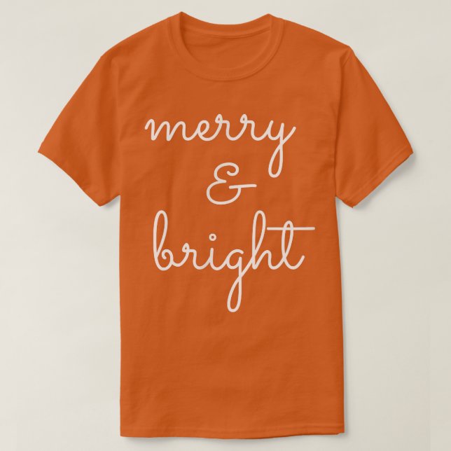 T-shirt Noël Joyeux et brillant Festival graphique Imprime (Design devant)