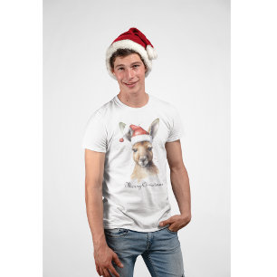T-shirt Noël Kangaroo, personnalisable