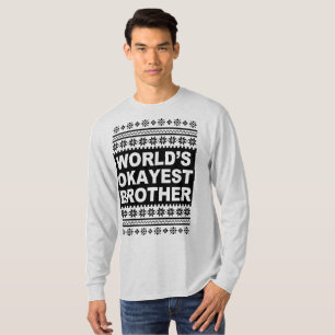 T-shirt Noël laid Sweate de chemise de frère d'Okayest des