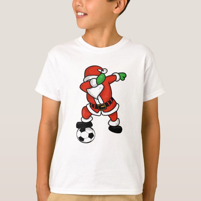 T-shirt Noël laid T-shir de danse de limande du football (Devant)
