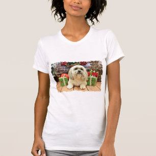 T-shirt Noël - Lhasa Apso - solo