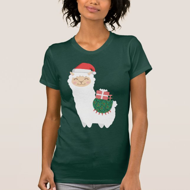 T-shirt Noël Llama (Devant)