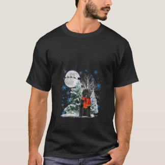 T-shirt Noël Lumière Père Noël Portugais Water Dog Chri