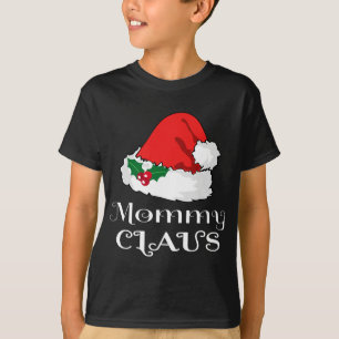 T-shirt Noël Maman Claus Correspondant Pyjama Santa Hat X-