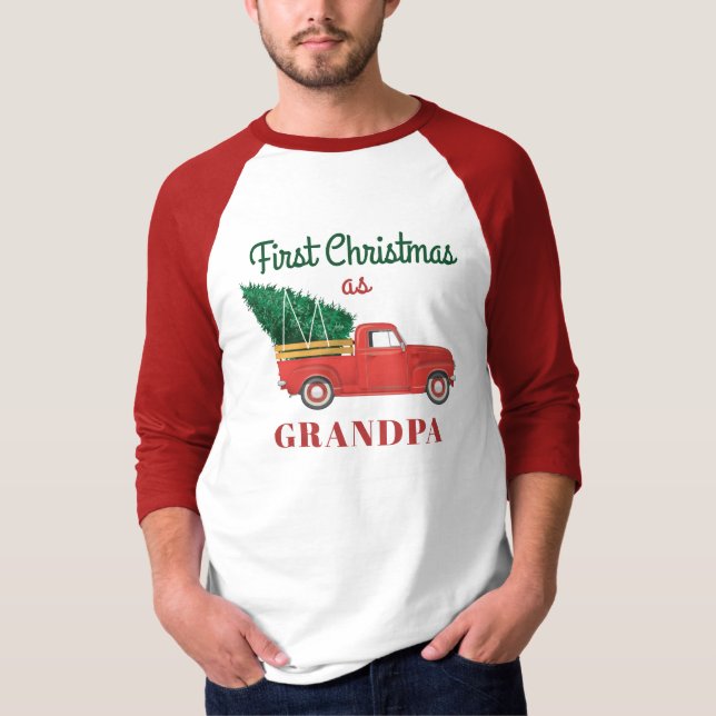 T-shirt Noël Matching Famille Vacances Grand-père (Devant)