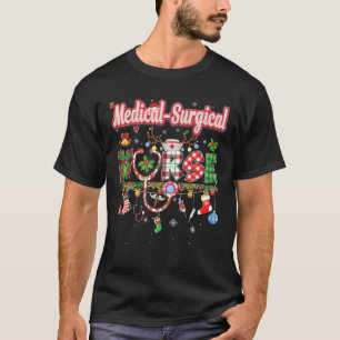 T-shirt Noël Médicale Chirurgie Infirmière Reindeer Xmas O