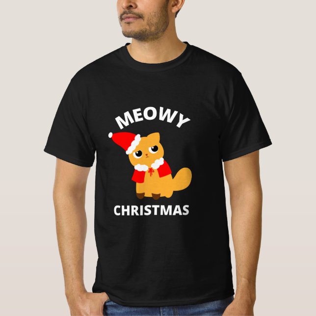 T-shirt Noël Meowy (Devant)