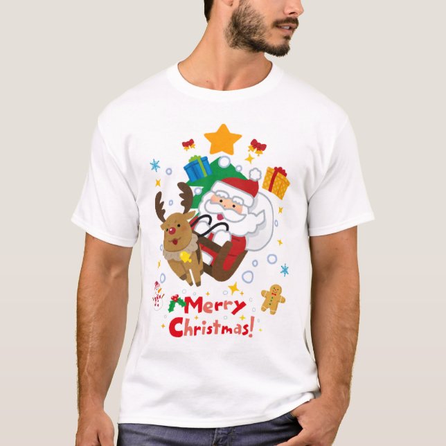 T-shirt Noël mignon (Devant)