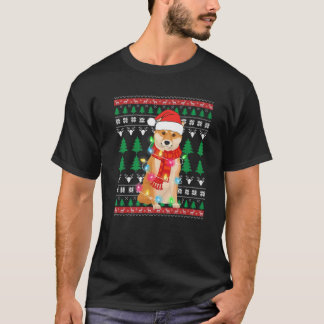 T-shirt Noël moche du Père Noël Shiba Inu Xmas