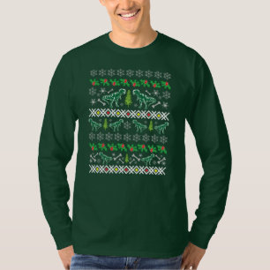 T-shirt Noël moche T-Rex