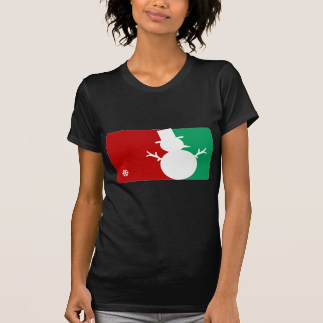 T-shirt Noël MVP Snowman Sports Thème Vacances (Devant)