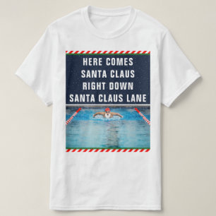 T-shirt Noël natation