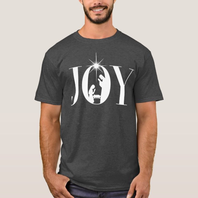T-shirt Noël Nativité Christian Noël Joie (Devant)