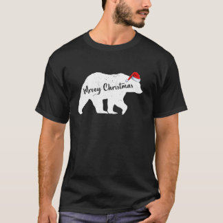 T-shirt Noël Noël Noël Noël Chapeau Polaire Ours Joyeux No