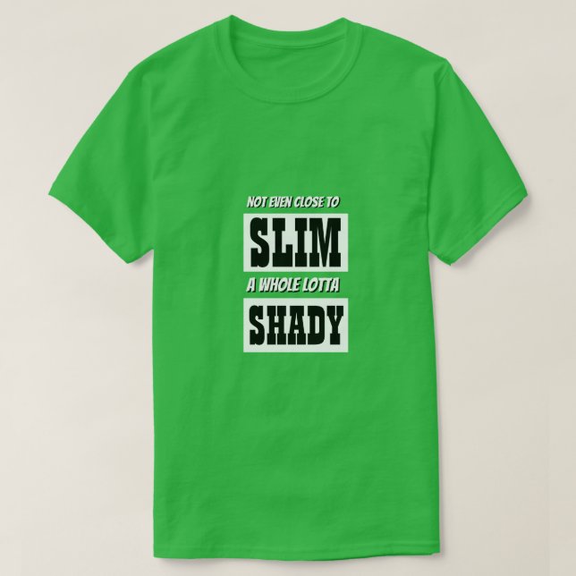 T-shirt NOËL Nouveauté Mens Mode SLIM SHADY (Design devant)