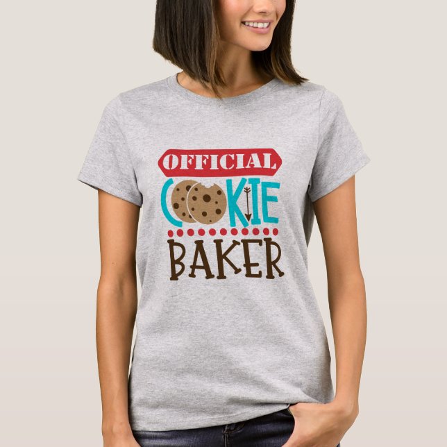 T-shirt Noël officiel de Baker de biscuit (Devant)