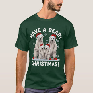 T-shirt noël ont une béatitude noël drôle noël v