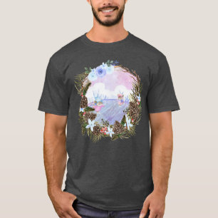 T-shirt Noël Patinage sur glace souris belle conception na