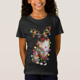 T-Shirt Noël Père Noël Chat, Birman, Noël, Amoureux des ch