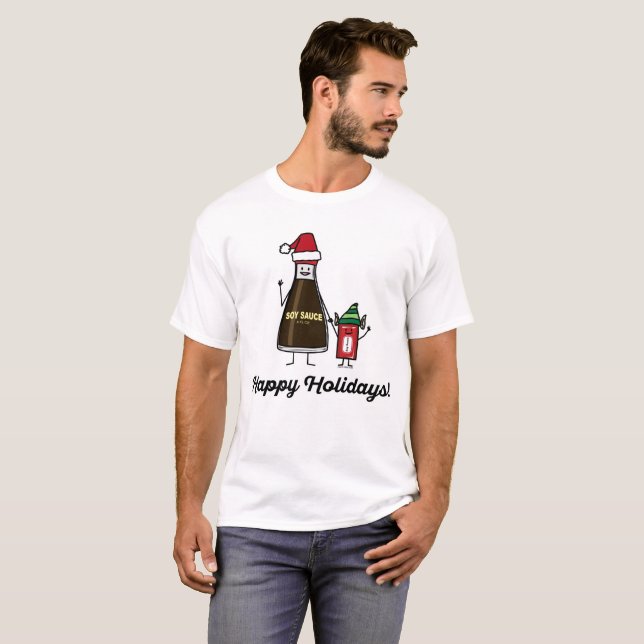 T-shirt Noël Père Noël d'enfant d'enfant de paquet de (Devant entier)