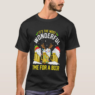 T-shirt Noël Père Noël Est Le Moment Le Plus Merveilleux P