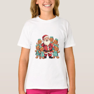 T-shirt Noël Père Noël Pain d'épices Infirmières