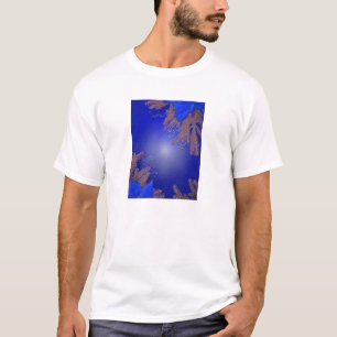 T-shirt Noël Poinsettia Bleu III