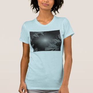 T-shirt Noël Poinsettia Noir Et Gris I