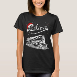 T-shirt Noël Pôle Nord Express polaire Croire