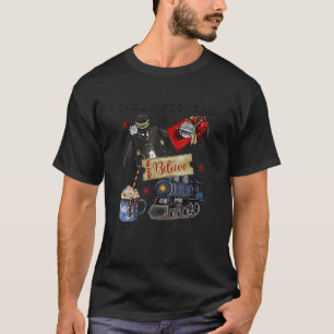T-shirt Noël Pôle Nord Express Polaire Tous à l'étrang