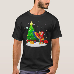 T-shirt Noël pour hommes femmes enfants Père Noël Macaw