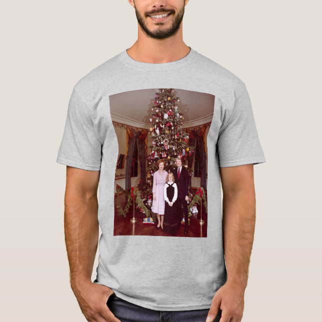 T-shirt Noël Président James Jimmy Carter Maison Blanche (Devant)