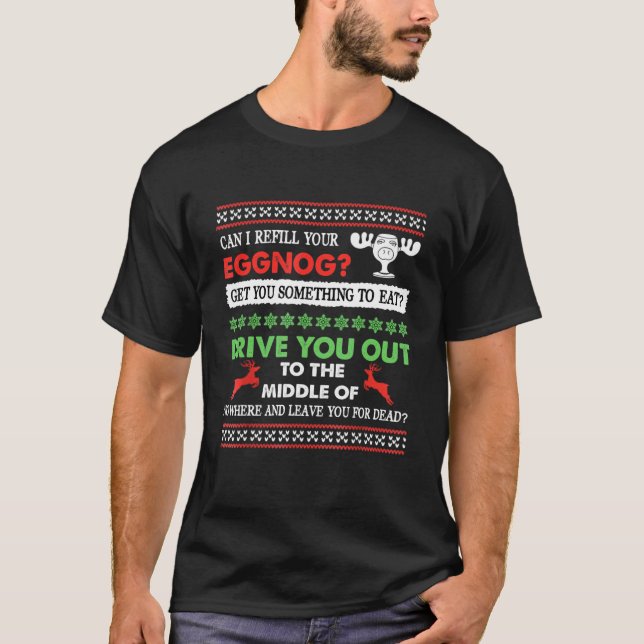 T-shirt Noël Puis-Je Remplir Votre Épisode (Devant)