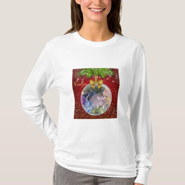 T-SHIRT NOËL RAT (Devant)