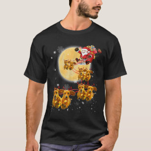 T-shirt Noël Reindeer Dachshund Chien drôle Noël